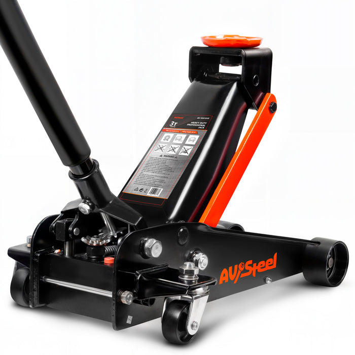 3 Ton Heavy Duty Floor Jack (6600 lbs) – Hydraulic Car Jack with Single Piston Pump, Quick Lift and Lifting Range from 5.5'' to 18.5