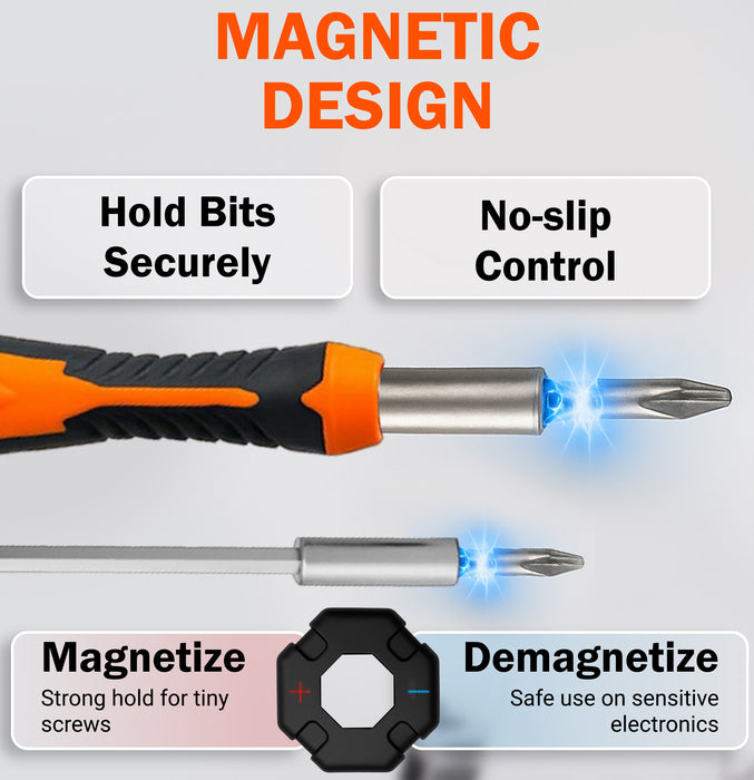 Precision Screwdriver Set 51-in-1, Small Screwdriver Kit with Portable Storage Case