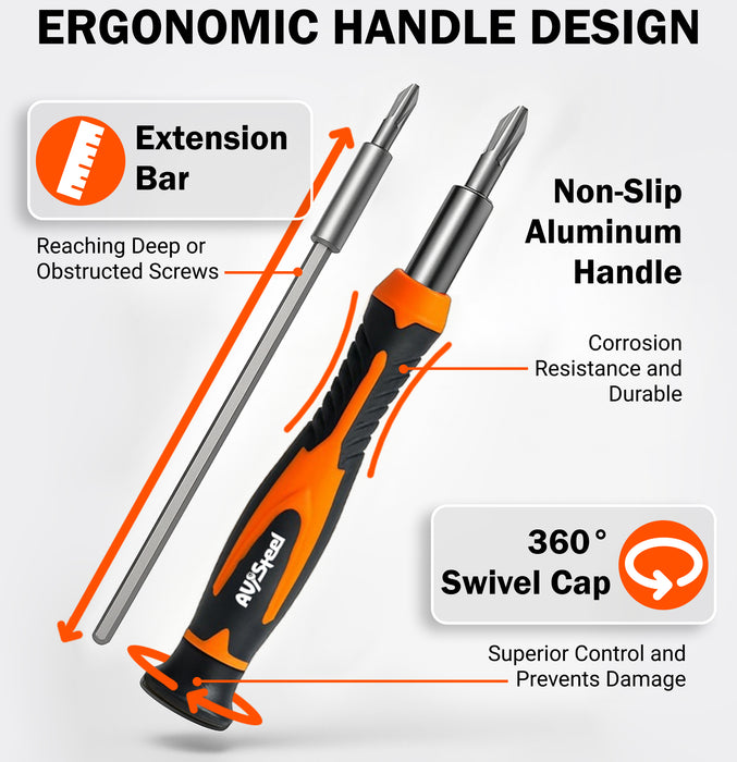 Precision Screwdriver Set 51-in-1, Small Screwdriver Kit with Portable Storage Case