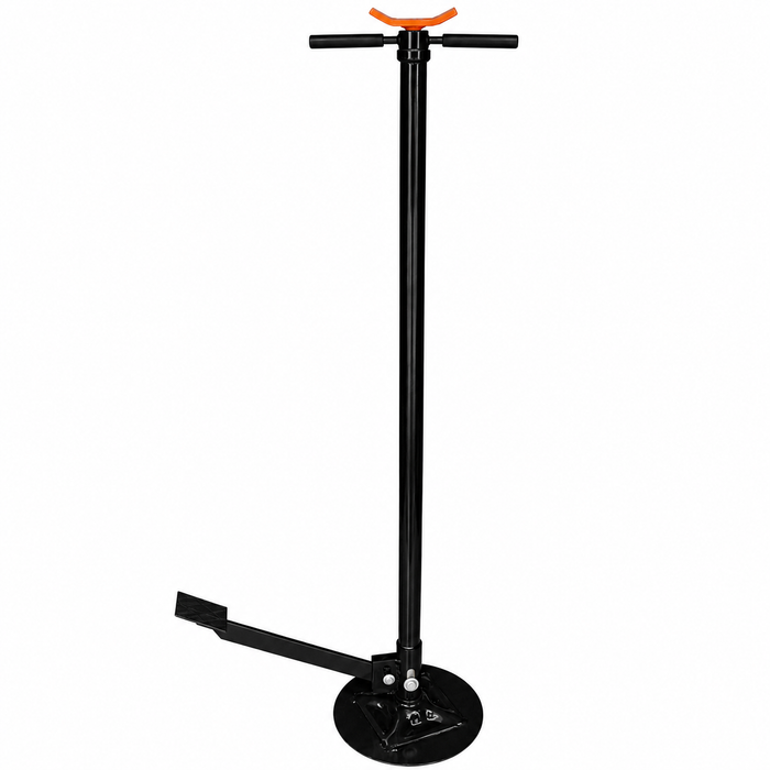 Auxiliary Support Stand 0.75 Ton, Heavy-Duty Steel, Foot Pedal, Range 53-1/2" to 80"