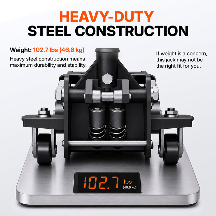 Low Profile Floor Jack 2 Ton (4,000 lbs), Lift Range 3" to 24-3/8" for Cars & Light SUVs, Hydraulic Steel Floor Jack with Dual Piston Pump - Not for Trucks, Heavy SUVs or RVs